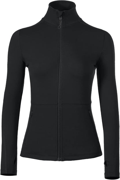 Women'S Workout Yoga Jacket Full Zip Running Athletic Track Jacket