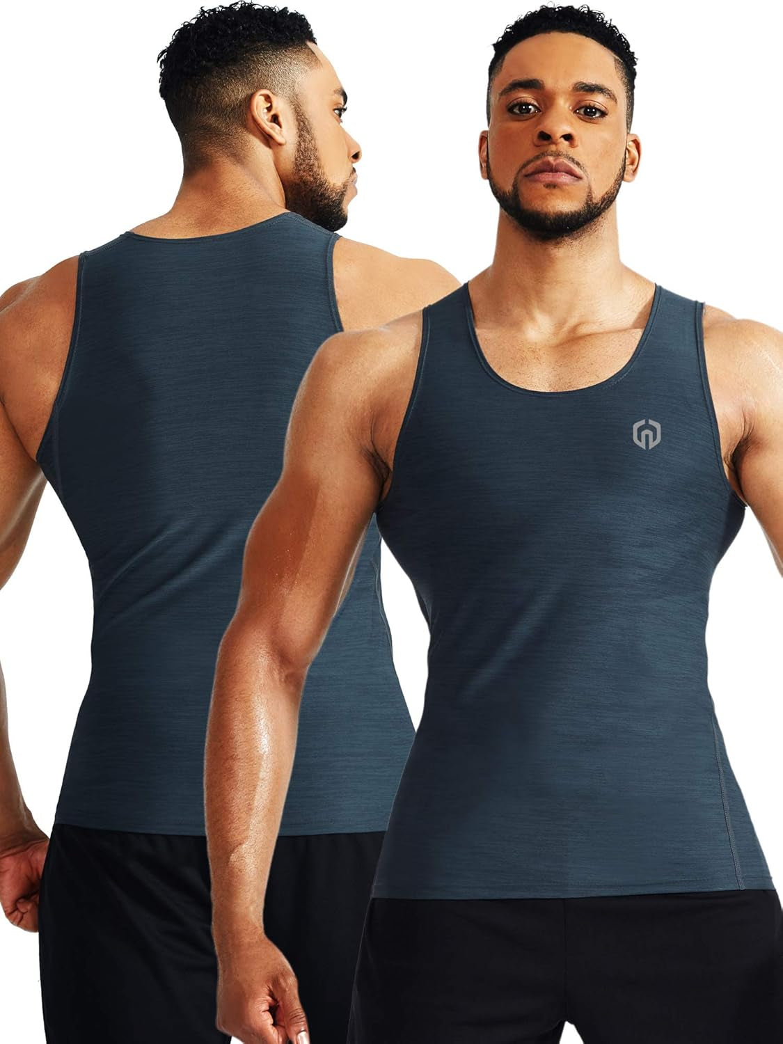 Men'S 3 Pack Athletic Compression under Base Layer Sport Tank Top