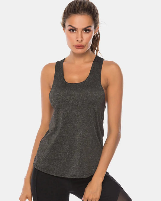 Wide Strap Scoop Tank - Extended Sizes