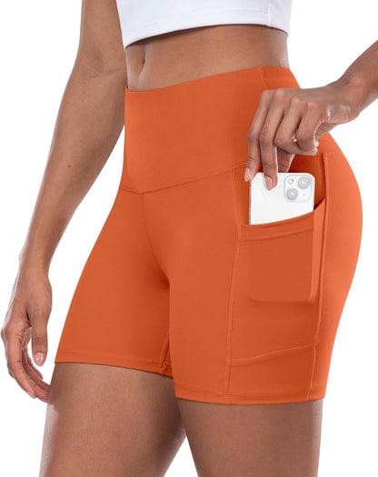 Women’s High-Waist Biker Shorts with Pockets