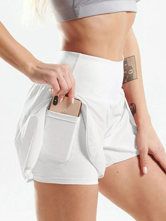 High-Waisted Pocket Training Shorts